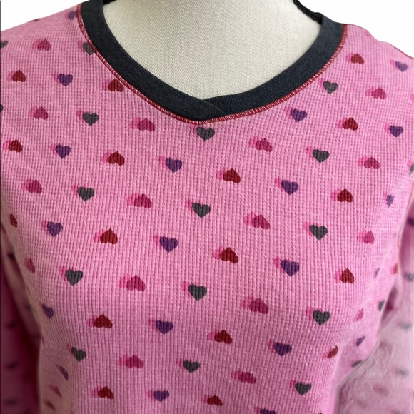 Climate right cuddl duds top long sleeve hearts Size large. - Picture 4 of 6